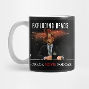 Exploding Heads Horror Movie Podcast Design 1 Mug